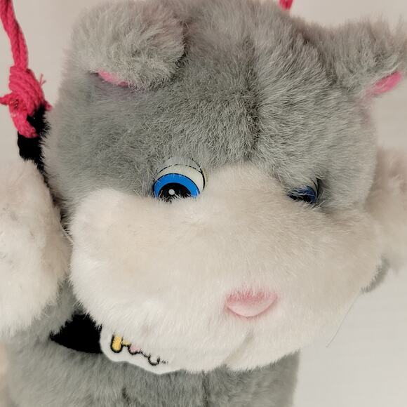 Paratroopers Plush Cat Toy, Colorful Parachute 12" Stuffed Animal Plushie VTG - Picture 16 of 16